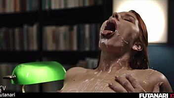 asian futa ladyboy FUCKS redhead creampie.