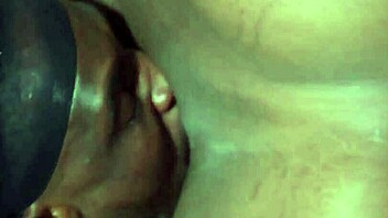 horny ebony babe's wet pussy drips for big black cock