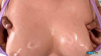 i get erotic full body rub from adorable japanese teen's big tits.