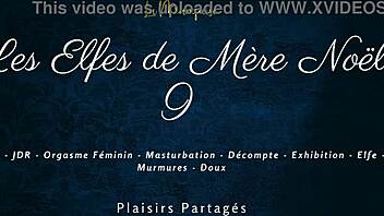 french elf solo dirty talk in festive holiday scene