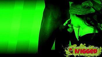 i'm blindfolded for my first huge black cock pounding interracial fuck