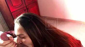 curvy latina natural tits babe sucks and gets facial