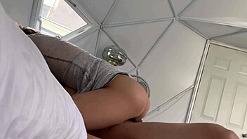 mexican latina toy play with lover