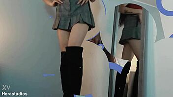 danna londres petite teen facial in public outdoors