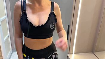 Cheating wife bangs busty friend with big cock pov