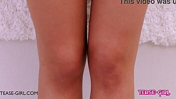 Super Hot Brunette Teen Casting Massage Cum.