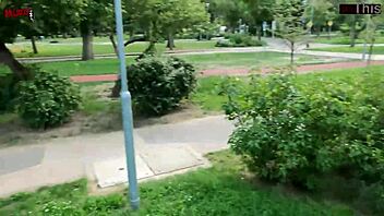 two cute brunette girlfriends flash lick wet pussies in public lesbian tease