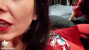 Femdom slave bound for cum mouthful movie.