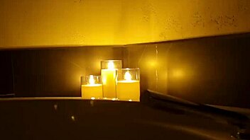 teasing in hot tub with foamy cock play and relaxing tunes