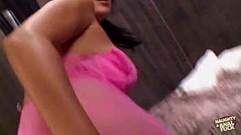 a foxy babe takes cum in mouth after doggy anal fuck