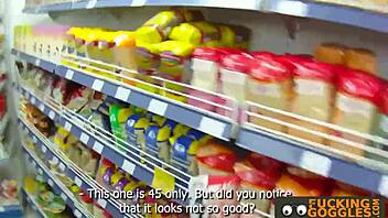 gorgeous petite russian brunette gives blowjob