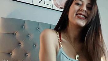 danna londres petite teen facial in public outdoors