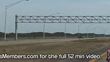 flashing my topless boobs over skyway bridge 🚗💨