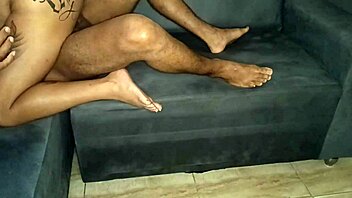 corno watches wife ride huge black cock creampie in lingerie quickie