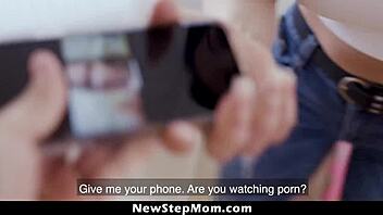 Stepmom Trades Phone For Massive Cock Ride She Craves Deeply