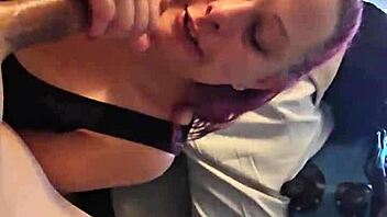 Blonde milf deepthroats small cock beautifully!