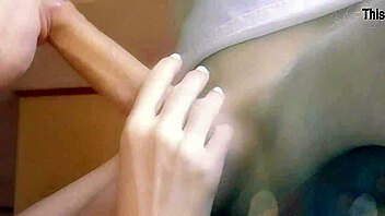 Mature milf deepthroats boyfriend huge load swallow