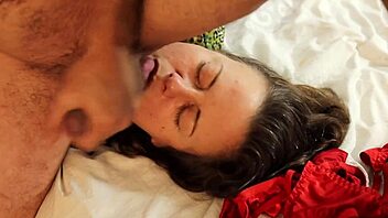 french slut in satin bra thong dress heels rims deepthroats cumshot dirty talk