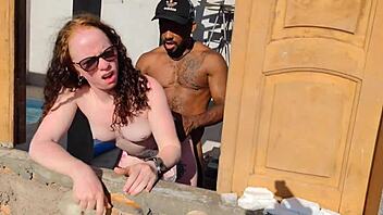 couple caught mid-fuck in construction site by hidden cam