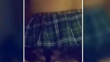 schoolgirl puta begs for verga ends with bent over doggystyle creampie