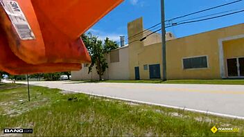 Thick Blonde Milf Bent Over Fucked Hard by Roadside Cock