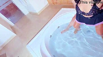 Watch me detonate this horny Mexican in jacuzzi as boyfriend films