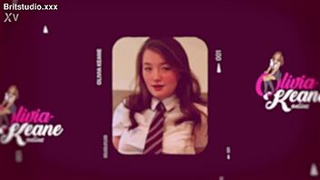 Chubby 18+ british teen rims lucky guy with cum covered facial finish