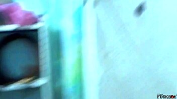 roommate begs for bareback anal after laundry tease in bedroom