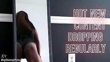 ebony babe shakes huge ass twerking in sexy lingerie costume outdoors