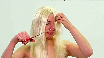 submissive bitch shaved bald while dominated in hardcore session