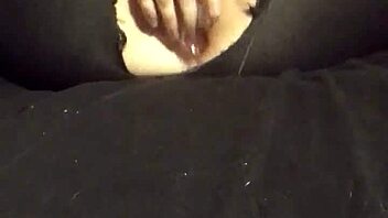bored housewife toys pussy with dildo and tight plug