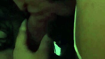 after hot blowjob she rides his throbbing cock passionately