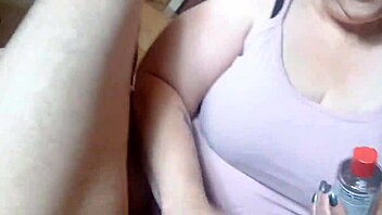 Choking On Huge Cock, Curvy Milf Slut Swallows It All!