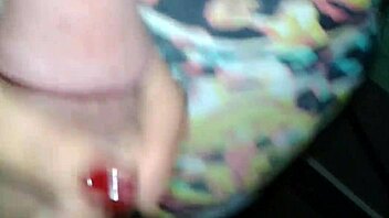 she tries on new lycra leggings and body suit excitedly