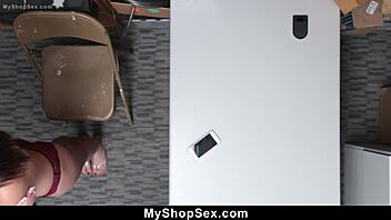 Suspect Strips Fucked Hard By LP Officer In Shop