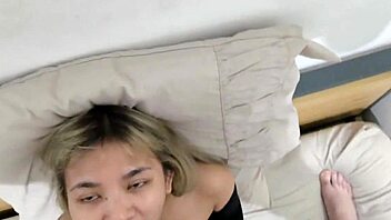 Indonesian Wife Sucks Cock In New Lingerie But Spits Cum