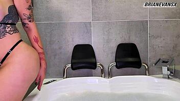 wet jacuzzi date with big ass busty colombian khloee - brian evansx 🔥🍑💦