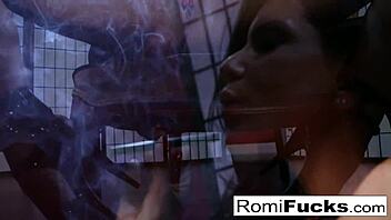 Romi Rain Fucks Pussy Hard With Dildo Big Tits Solo