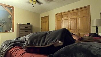 Blonde sneaks in bedroom for intense doggystyle pounding