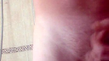 bashing big balls while stroking thick cock hard