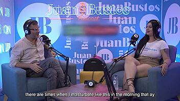 wow antonella jones' natural big tits bounce on bbc podcast fuck