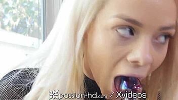 elsa jean gets kitchen foreplay fucked by huge cock riding cowgirl