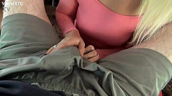 blonde babe twerks doggie in casting intro talk