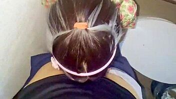 partied hard so fucked skinny fiesta latina in the house bathroom quick