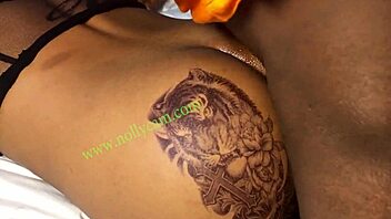 take this ebony teen ass doggystyle from behind hard