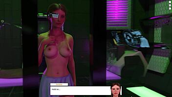 redhead shaves and rides toy on holiday midnight