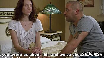 Shy natural titted teen spreads tight pussy losing virginity in group bang