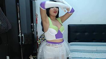 hot mariana cosplay dorm roommate rides pov big tits squirting orgasm!
