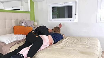 wanna watch two lovers share creampie after class?