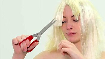 submissive bitch shaved bald while dominated in hardcore session